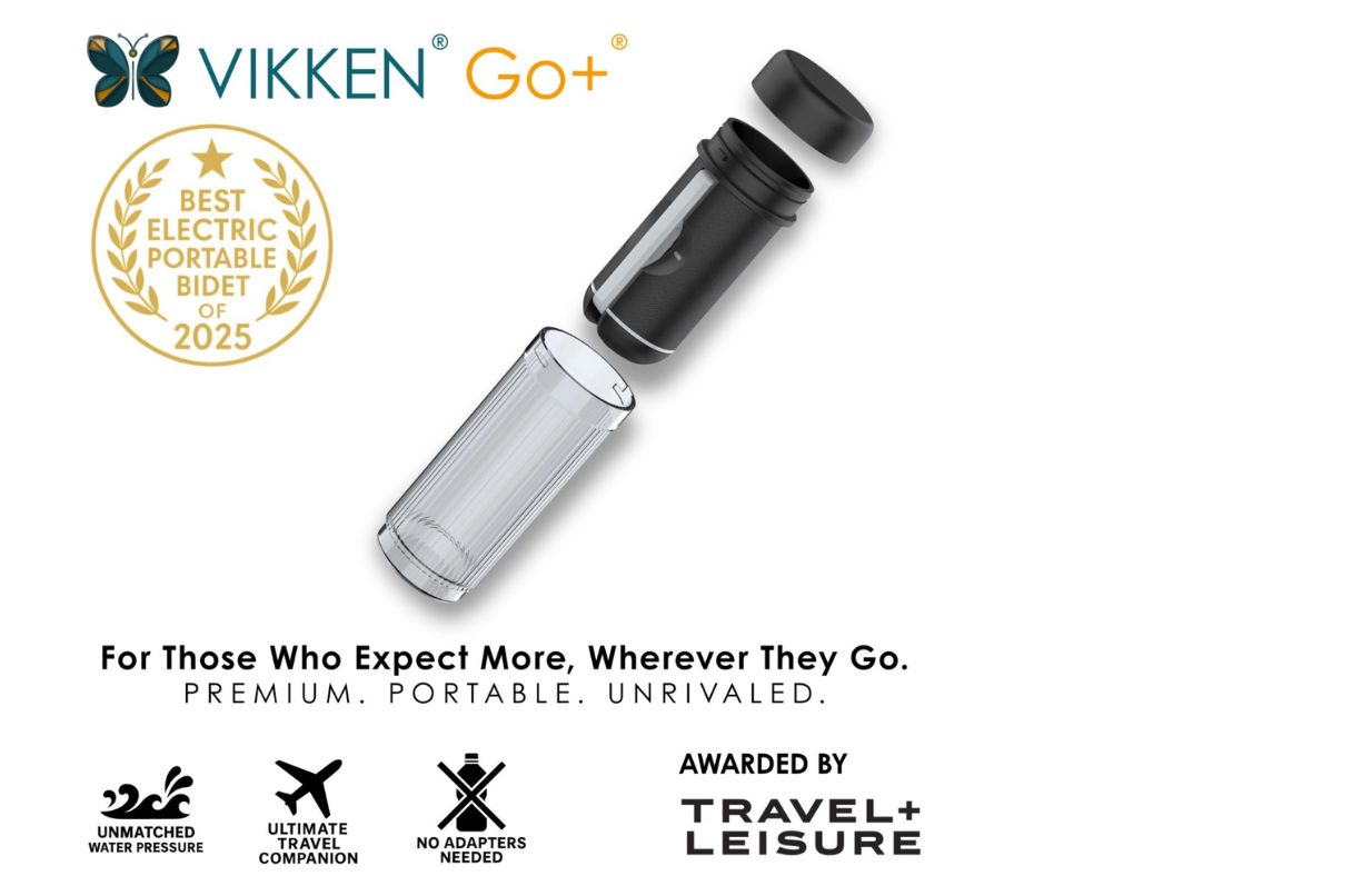 VIKKEN® Go+™ Named Best Electric Portable Bidet of 2025 by Travel + Leisure!