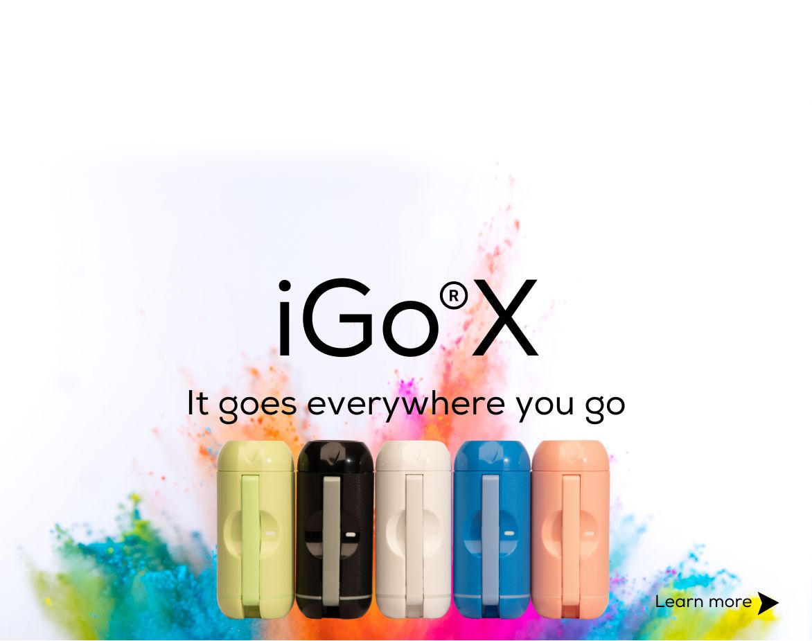 iGo X - Rechargeable Handheld Portable Travel Bidet - 5 Colors